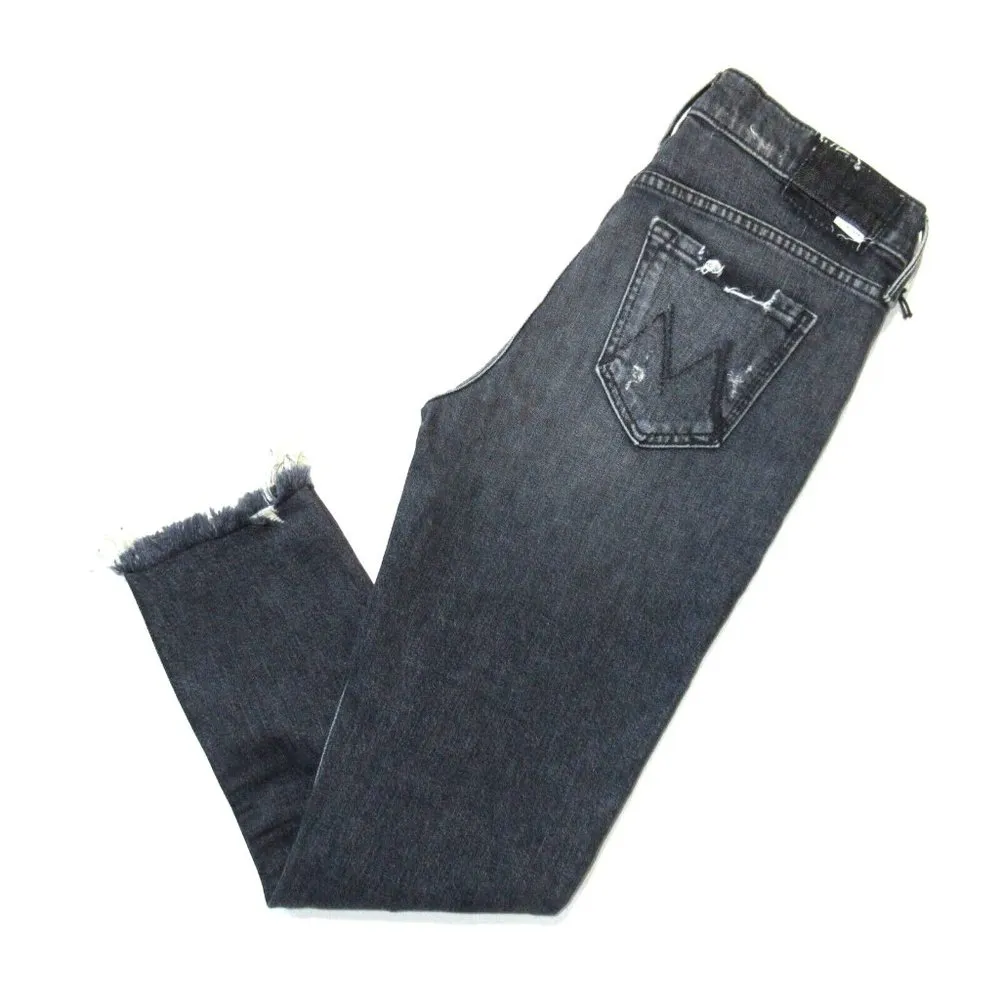 NWT Mother Superior Sinner Chew in Say You're Sorry Liar Destroyed Crop Jeans 25 - Image 6