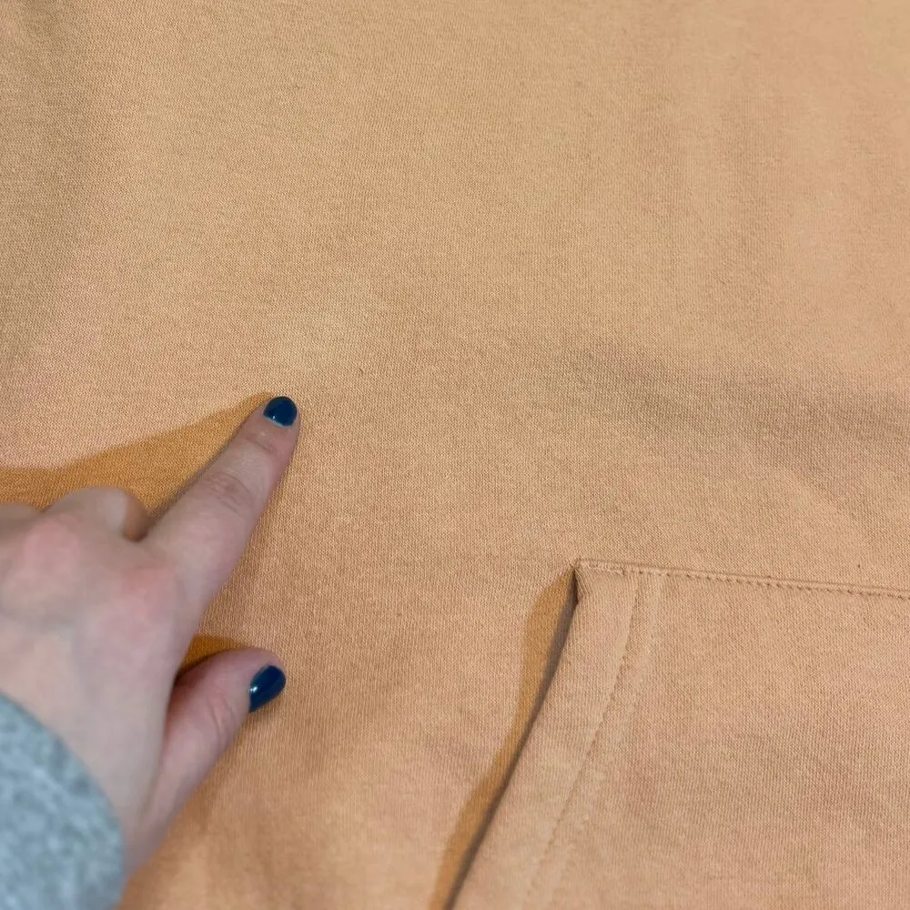 Volcom Women Small 4 6 Butterfly Peach Hoodie Kangaroo Pocket Coconut Casual Y2k - Image 10