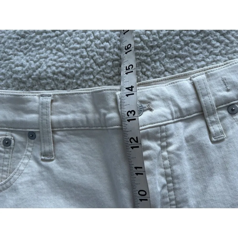 Madewell The '90s Straight Leg Jean in Vintage Canvas Ivory Size 33T - Image 10