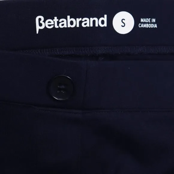Betabrand Dress Casual Pant Yoga Pants Navy Size Small - Image 4