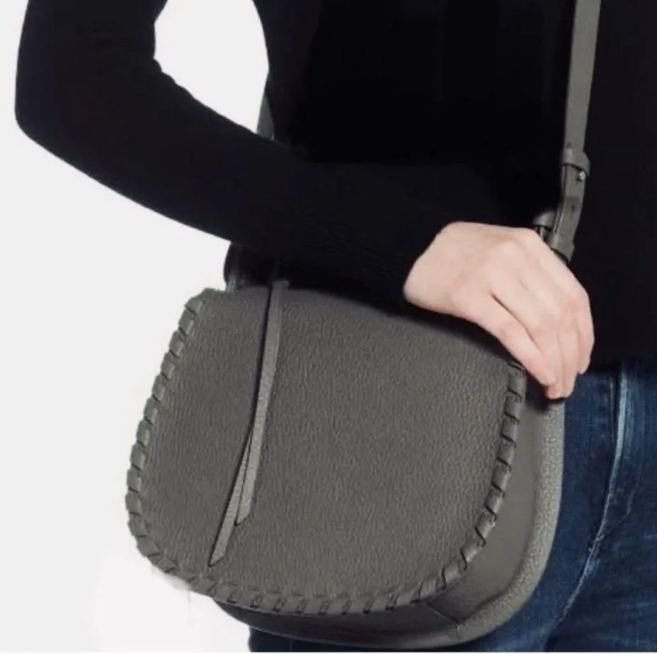 All Saints Mori Lea Pebbled Leather Crossbody
Hobo Bag-Storm Gray - Image 7