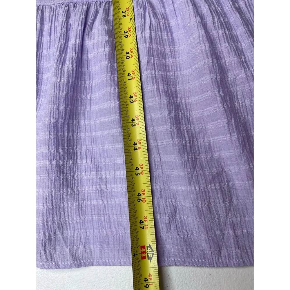 Lalavon Deep V Neck Maxi Dress size S Purple - Image 8