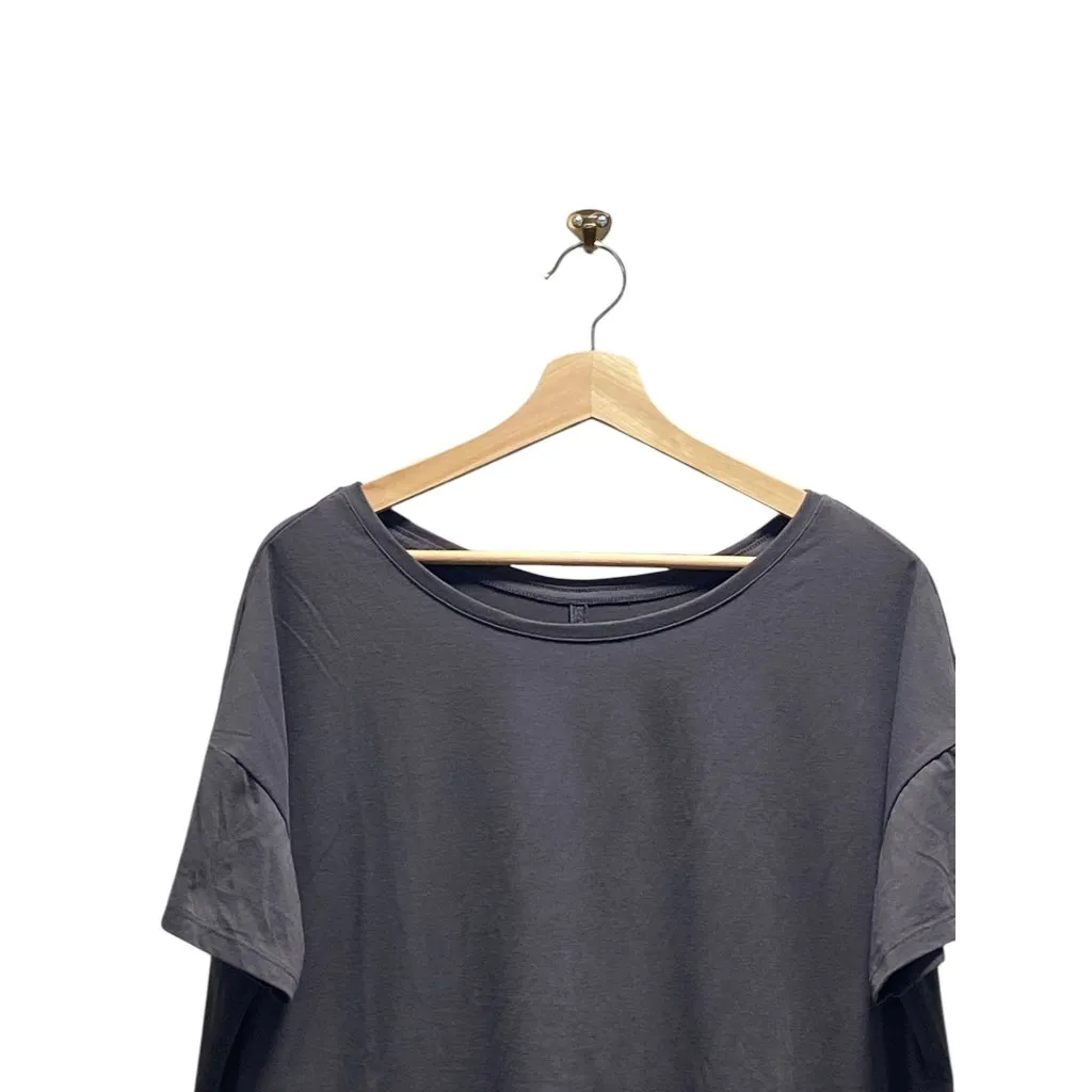 Athleta Oversized Shirt Gray Size L - Image 6