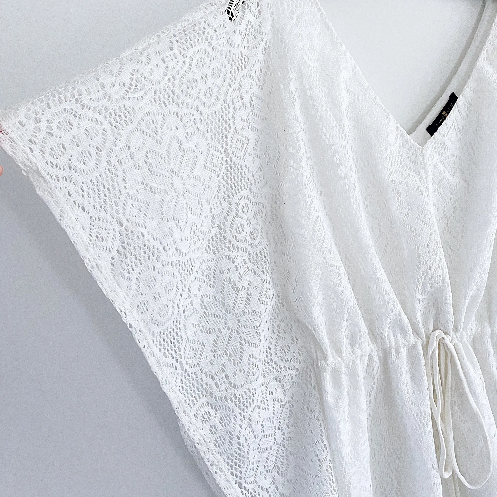 Lace White Bohemian Top Size XL - Image 3