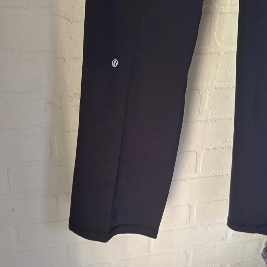 Lululemon crossover pants stretch size 10 straight leg black - Image 6