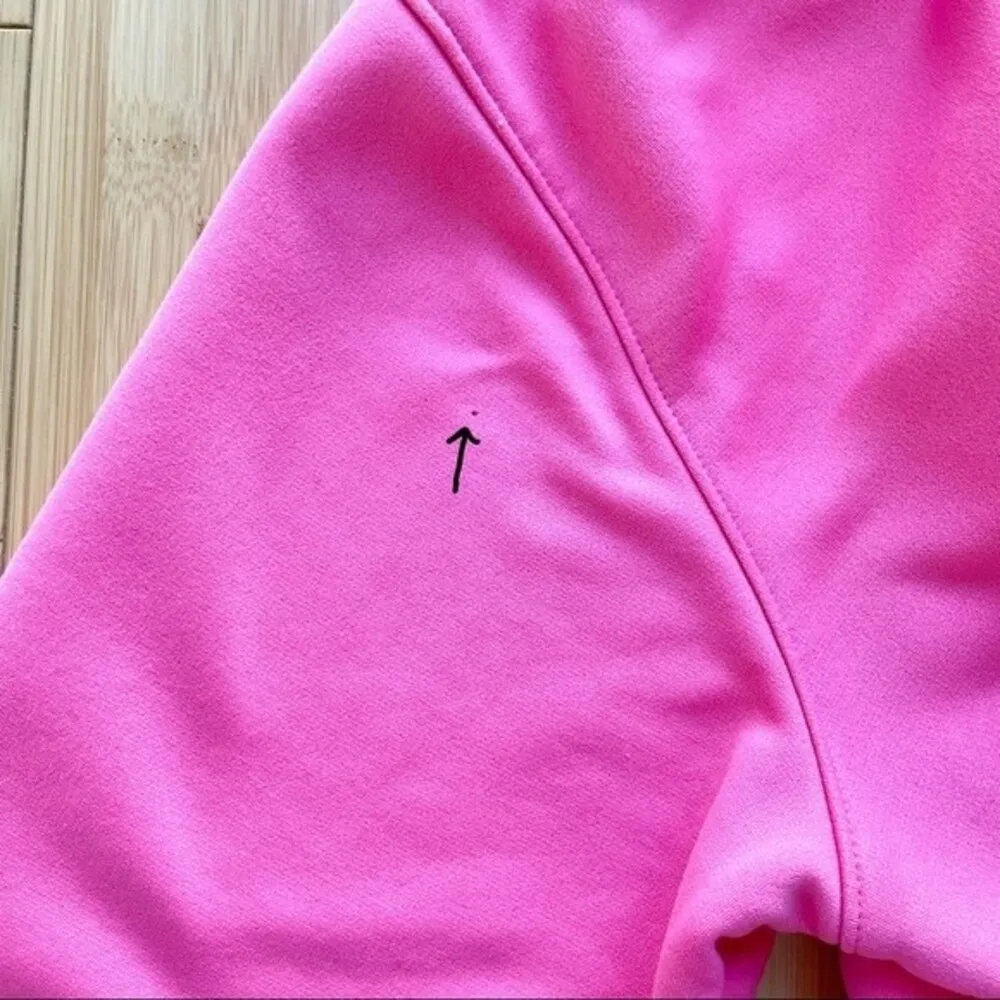 Striped Logo Storm Hoodie Pullover in Pink Size Medium M Womens - Image 11