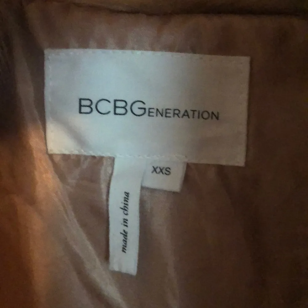 BCBG GENERATION FAUX FUR VEST BLUSH NUDE XXS - Image 6