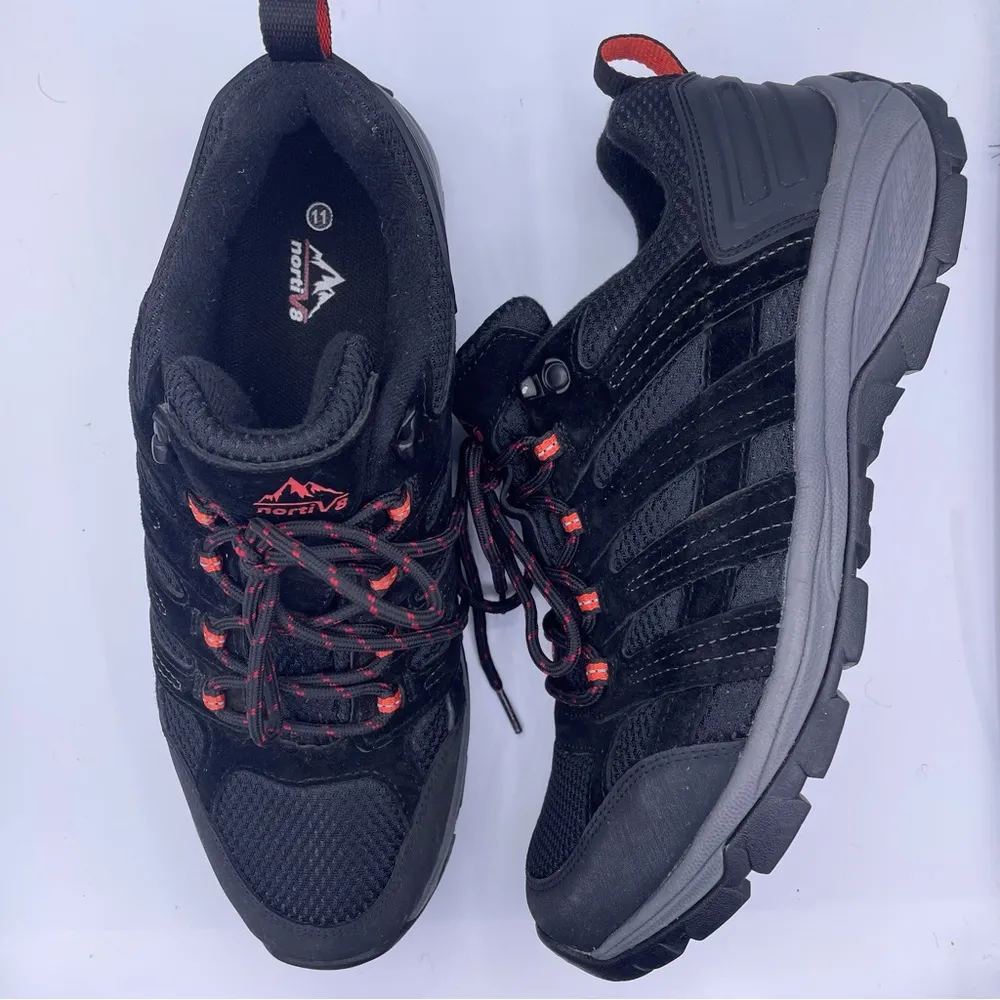 women hiking outdoor breathable mesh suede sneaker shoes Size 11 - Image 4