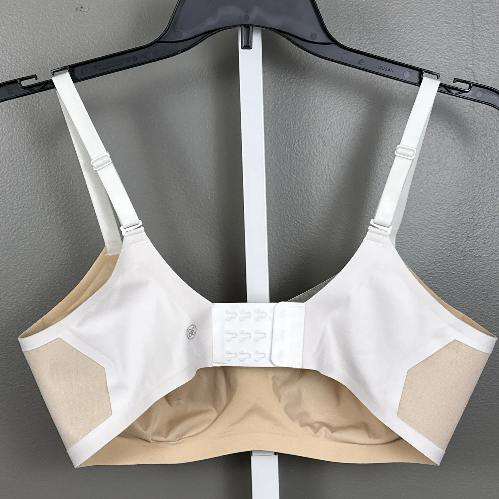 Honeylove CrossOver Bra Size XL 38D/DD Removable Pads Cross Over White Astral - Image 4