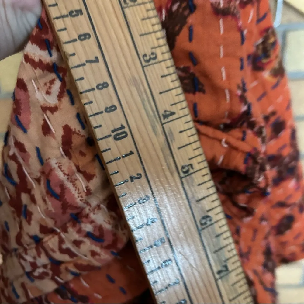 Free People  Dakota Skies Kanthi Camo Quilted Boho Shorts Size Large - Image 9