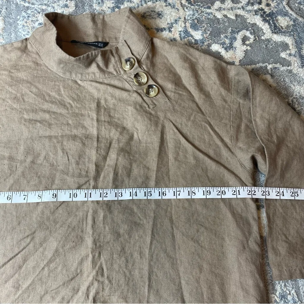 ZARA  Brown High-Collar Jacket - Image 3