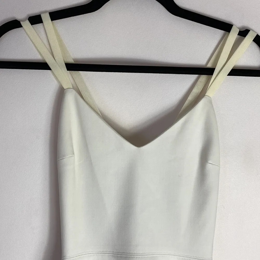 Elizabeth and James white strappy fit and flare mini dress size 4 - Image 3