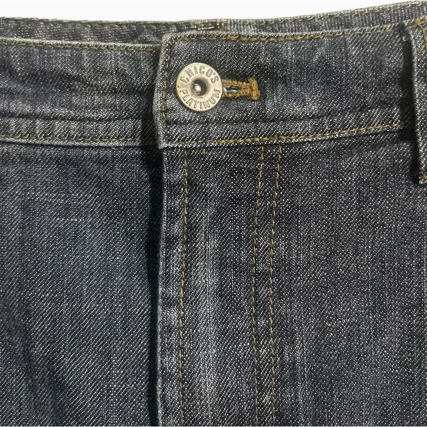 Chico's Platinum Facet WR Jeans Size 10 - Image 3