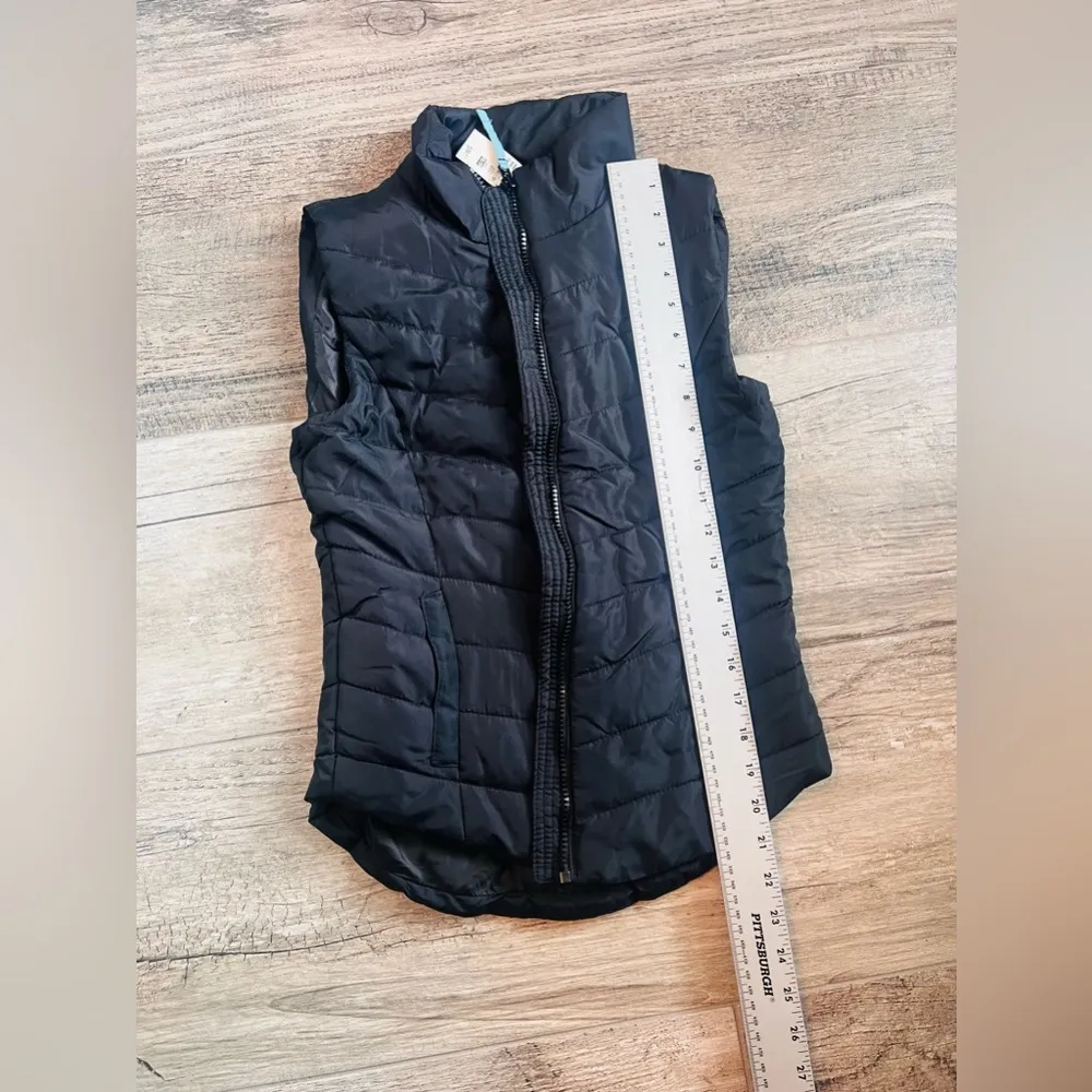Aeropostale Women's Down Zip-Up Vest Black Size Extra Small XS NWT #160 - Image 7