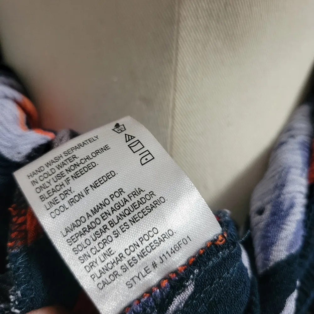 Patrons of Peace floral guaze smocked jumpsuit size medium - Image 8