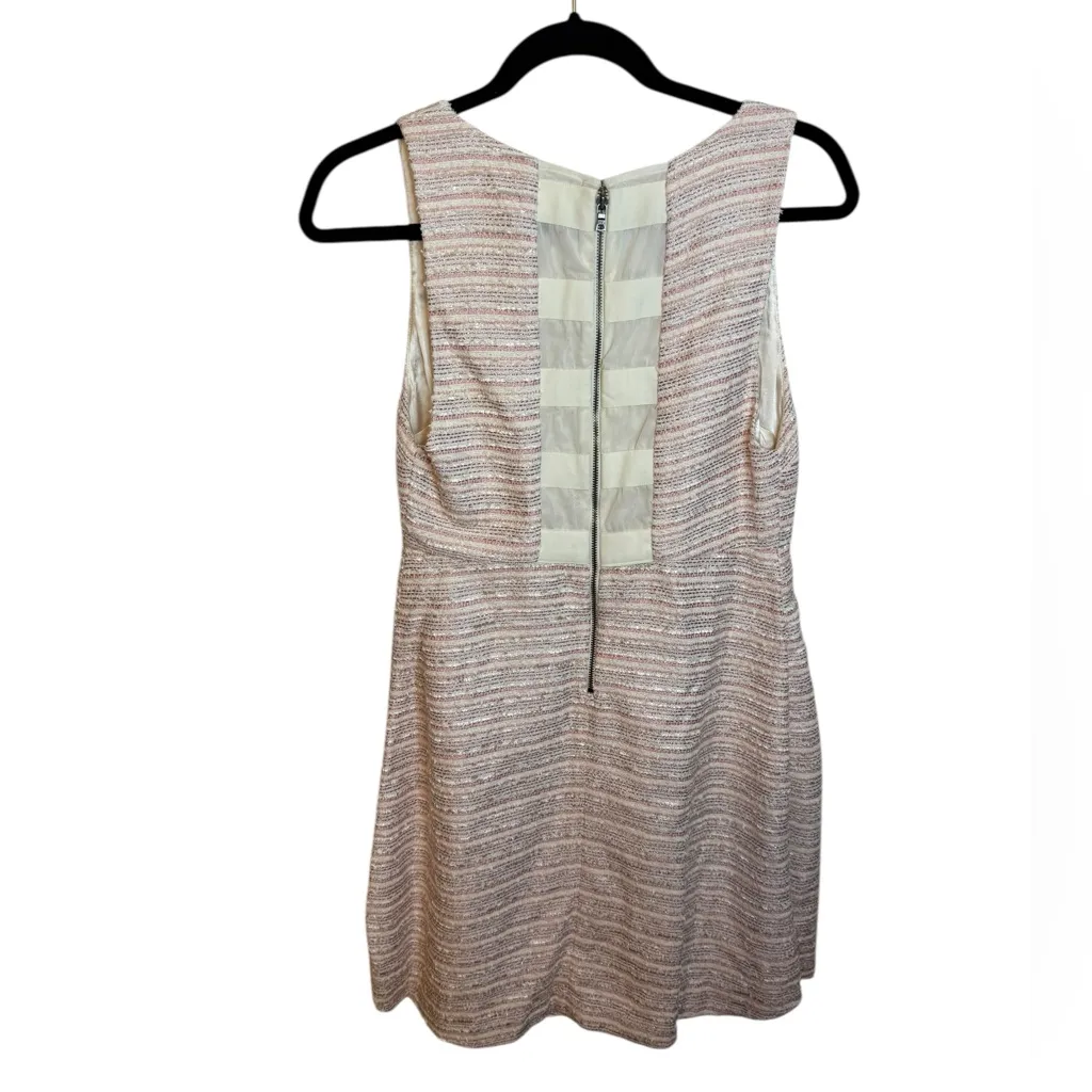 Alice + Olivia Baby Pink Tweed A-Line Dress - Image 2