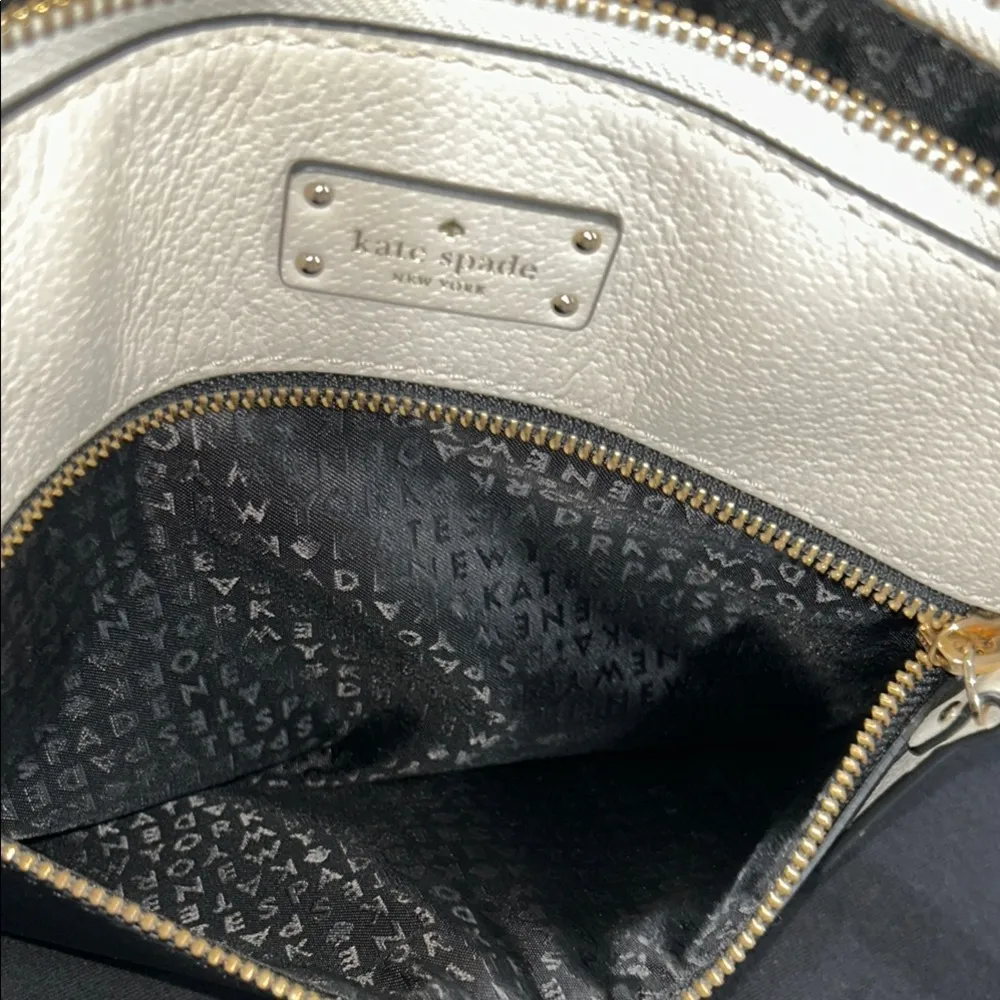 Kate Spade Black and Cream Crossbody Bag with Adjustable Strap and dust bag - Image 7