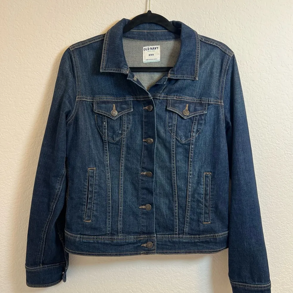 Old‎ Navy Dark Blue Jean Jacket - Image 3