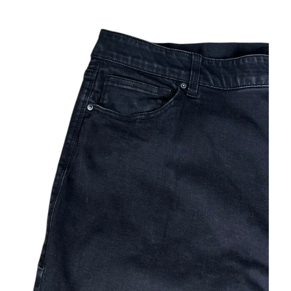 Womens Lularoe Black Skinny Ankle Jeans Magic Waist Slimming Plus Size 42 22/23W - Image 2