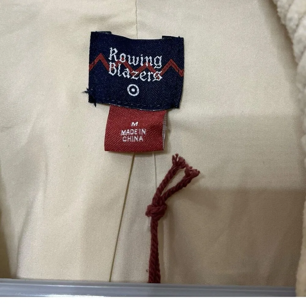 Rowing Blazers X Target Double Breasted Blazer Jacket Cream Corduroy Women M New Brown Size M - Image 7