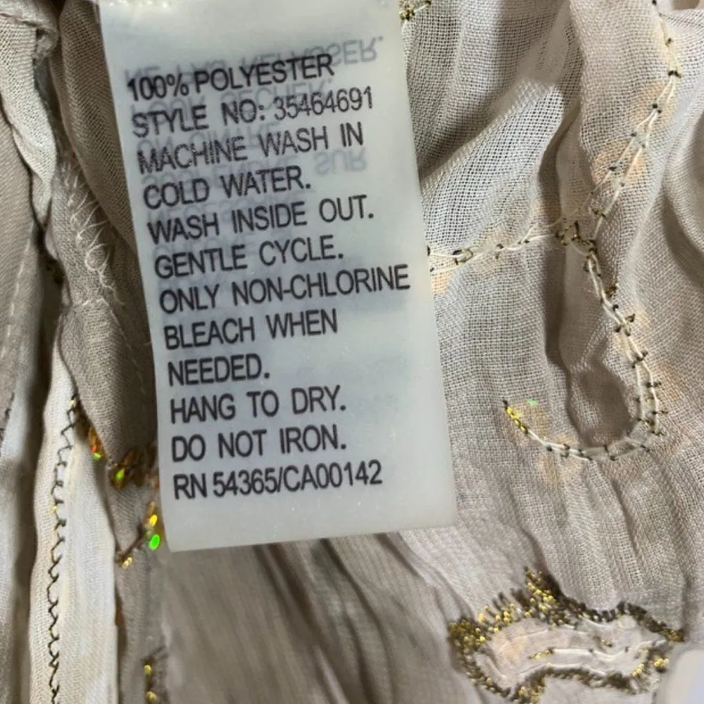 Peter Nygard Button Down Sequin Accent Blouse - Image 4