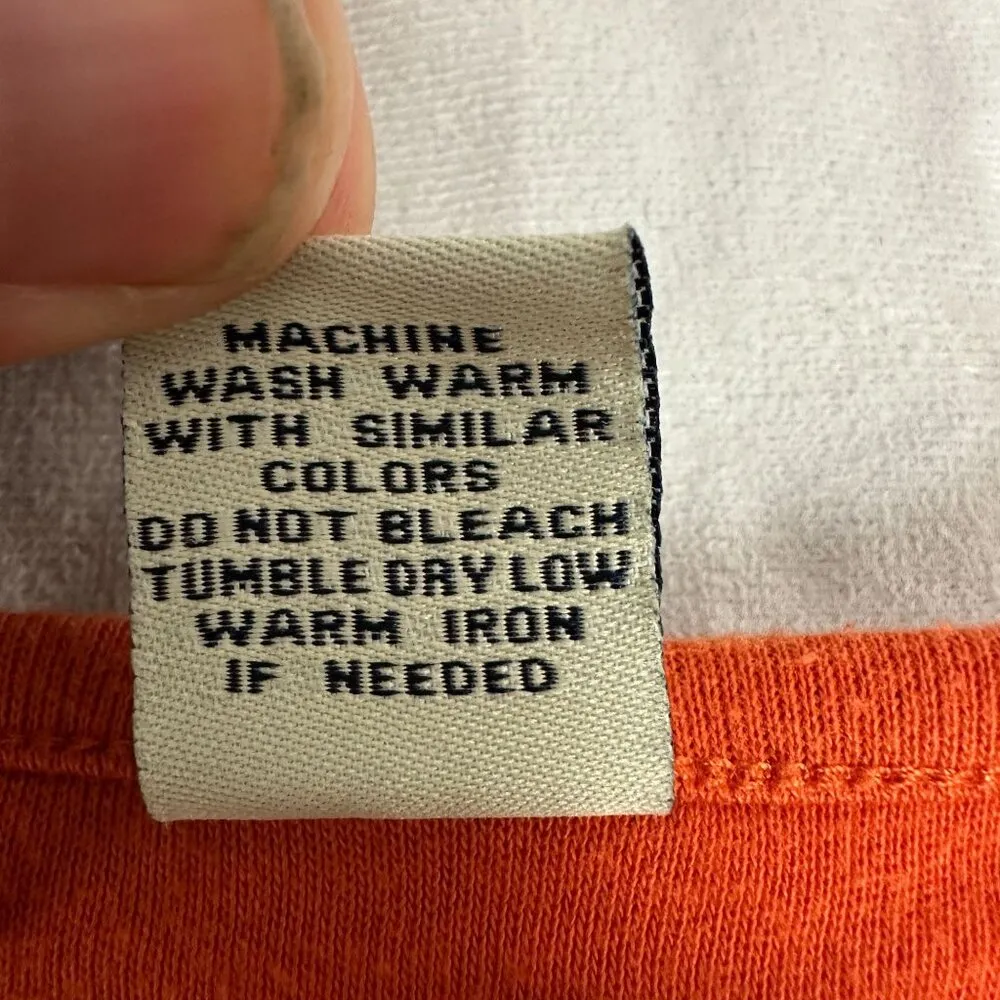 Classic Elements Womens Autumn Leaf Embroidered Top Size M Orange - Image 6