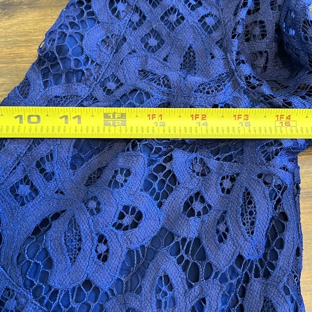 Tularosa Revolve Skylar Lace V Neck Mini Dress Blue Small - Image 7