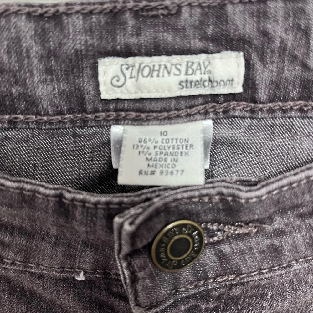 ST. JOHNS BAY Vintage Wash Stretch Bootcut Womens Denim Jeans Sz 10/31” EUC - Image 3