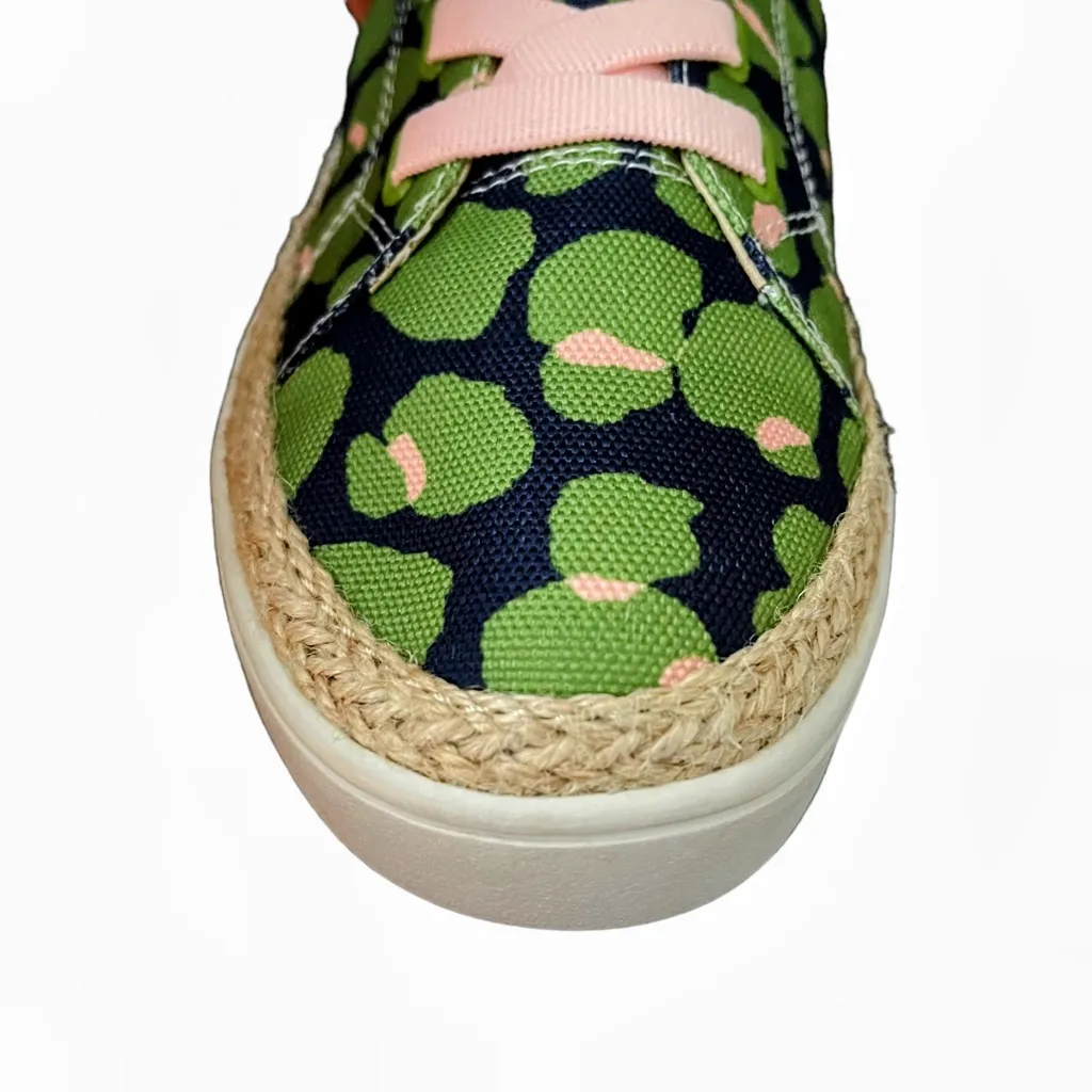 NEW Spenco Green & Bokeh Navy Malibu Spotted Canvas Lace - Image 6
