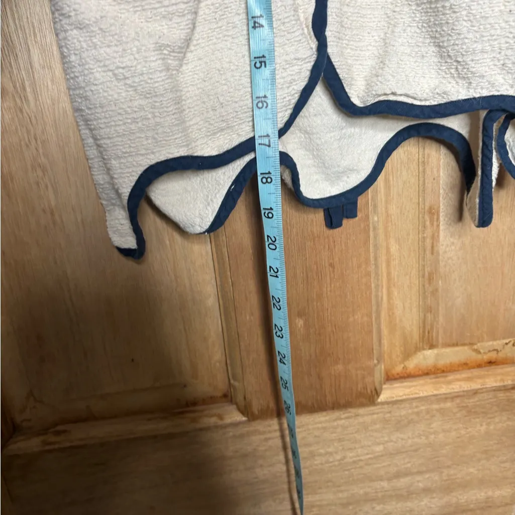 Saisaa studio women’s Cream and Navy Button - Image 6