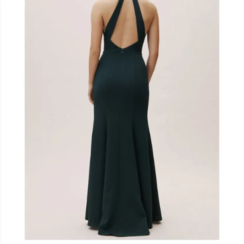 BHLDN Juliana High-Neck Side-Slit Stretch Crepe Maxi Dress $248 8 formal evening - Image 3