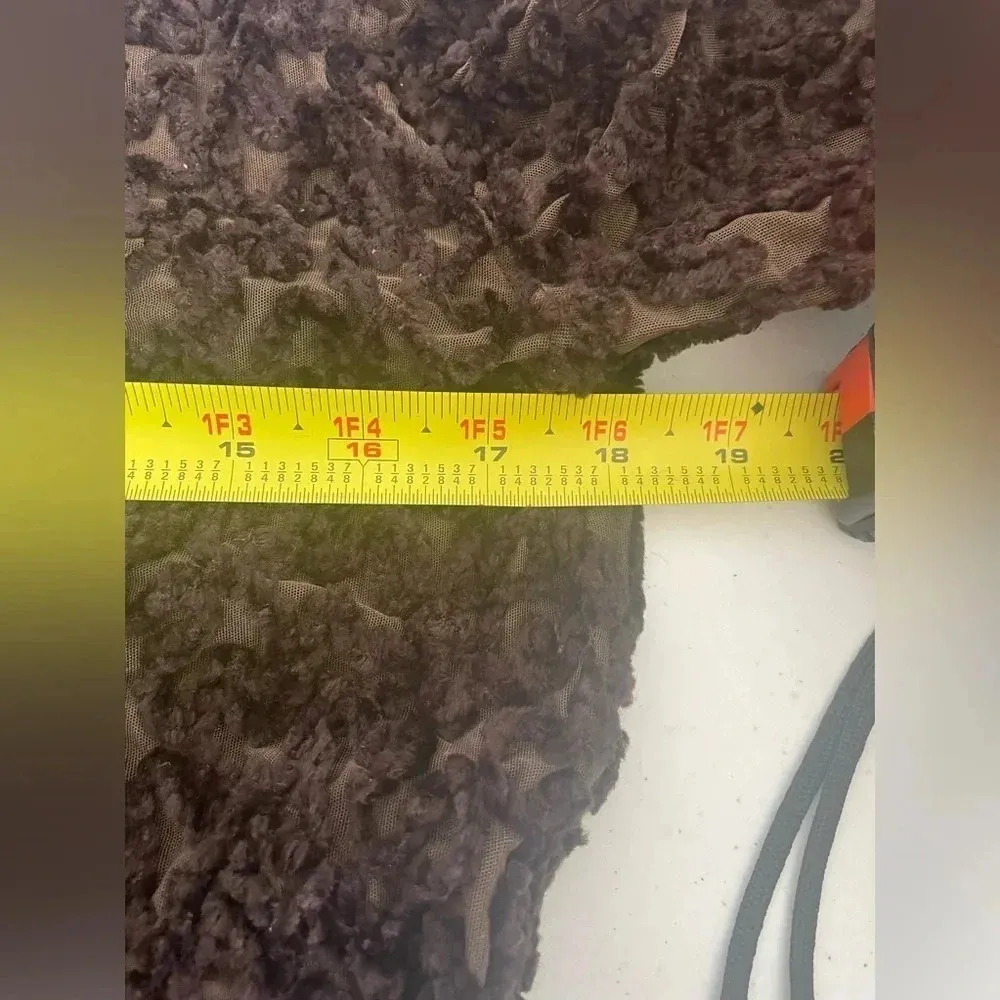 FRANCO FERRARO Vintage Shag Brown Women’s Top Sz M/L Made In Italy Designer 0192 Size M - Image 6