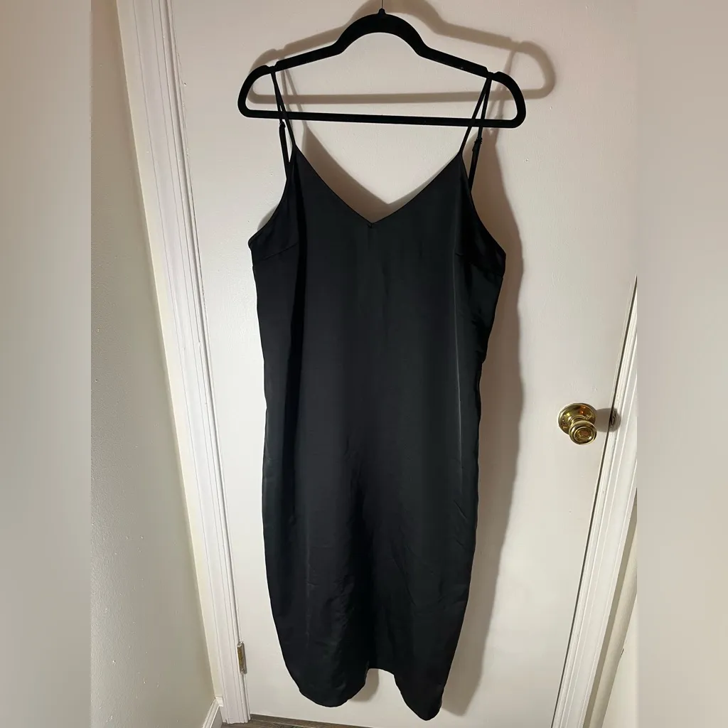 A New Day Black Satin Dress - Image 6