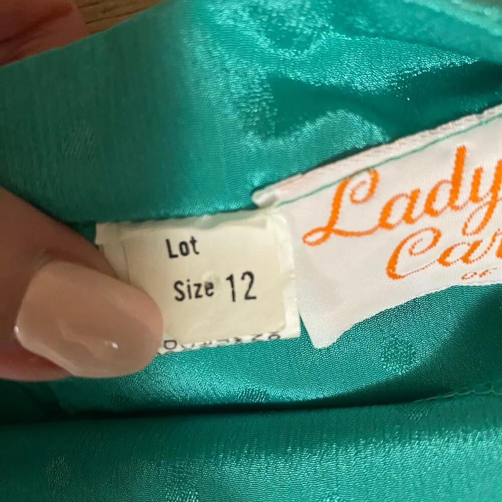 Vintage Lady Carol Dress Size 12 Cottagecore Green - Image 5