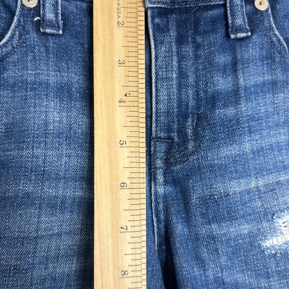 Madewell ladies patchwork slim boy jean denim jeans size 25 - Image 7