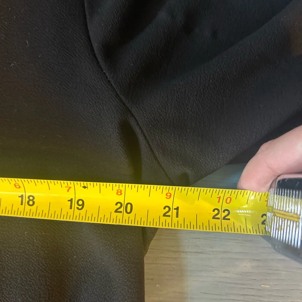 Gibson Black Ruffle Sleeve Blouse | Women’s Size Large - Image 6