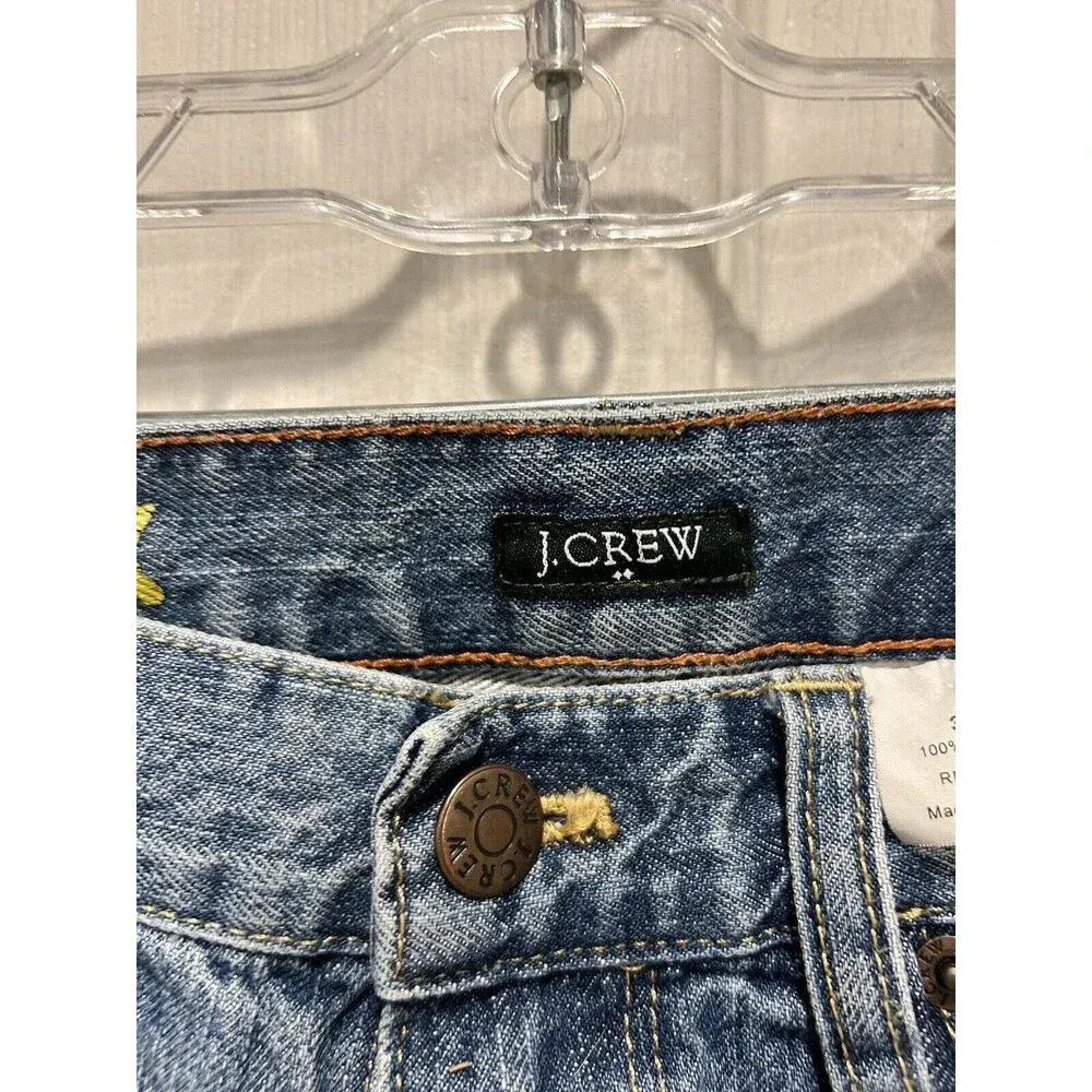 J.Crew Factory Women's Vintage Matchstick Jeans 30 R Distressed‎ style Blue - Image 6