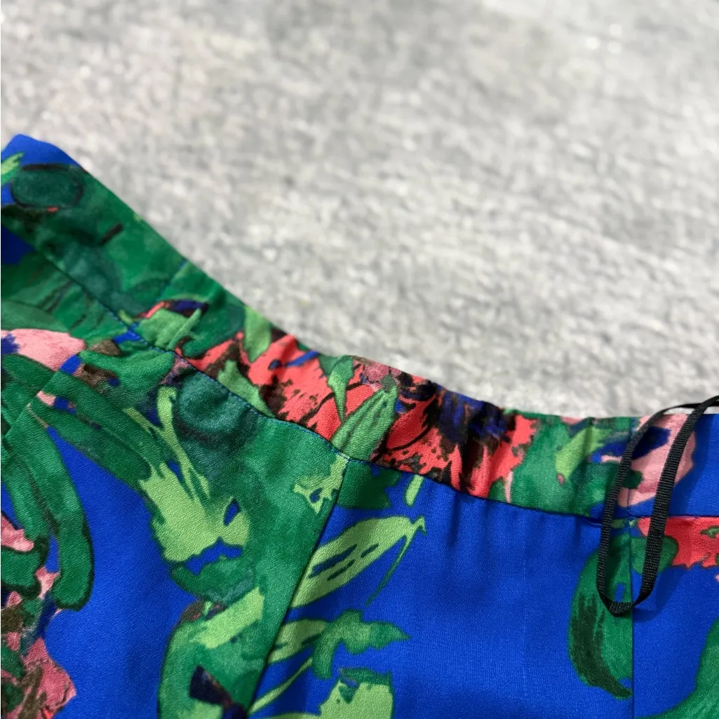 RACHEL Rachel Roy Blue and Green Wide Leg Jumpsuit Size XL - Image 8