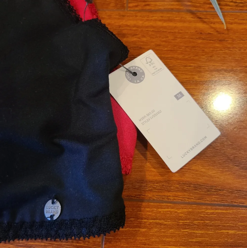 Lucky Brand 2pc Lounge Bras Size Medium - Image 4