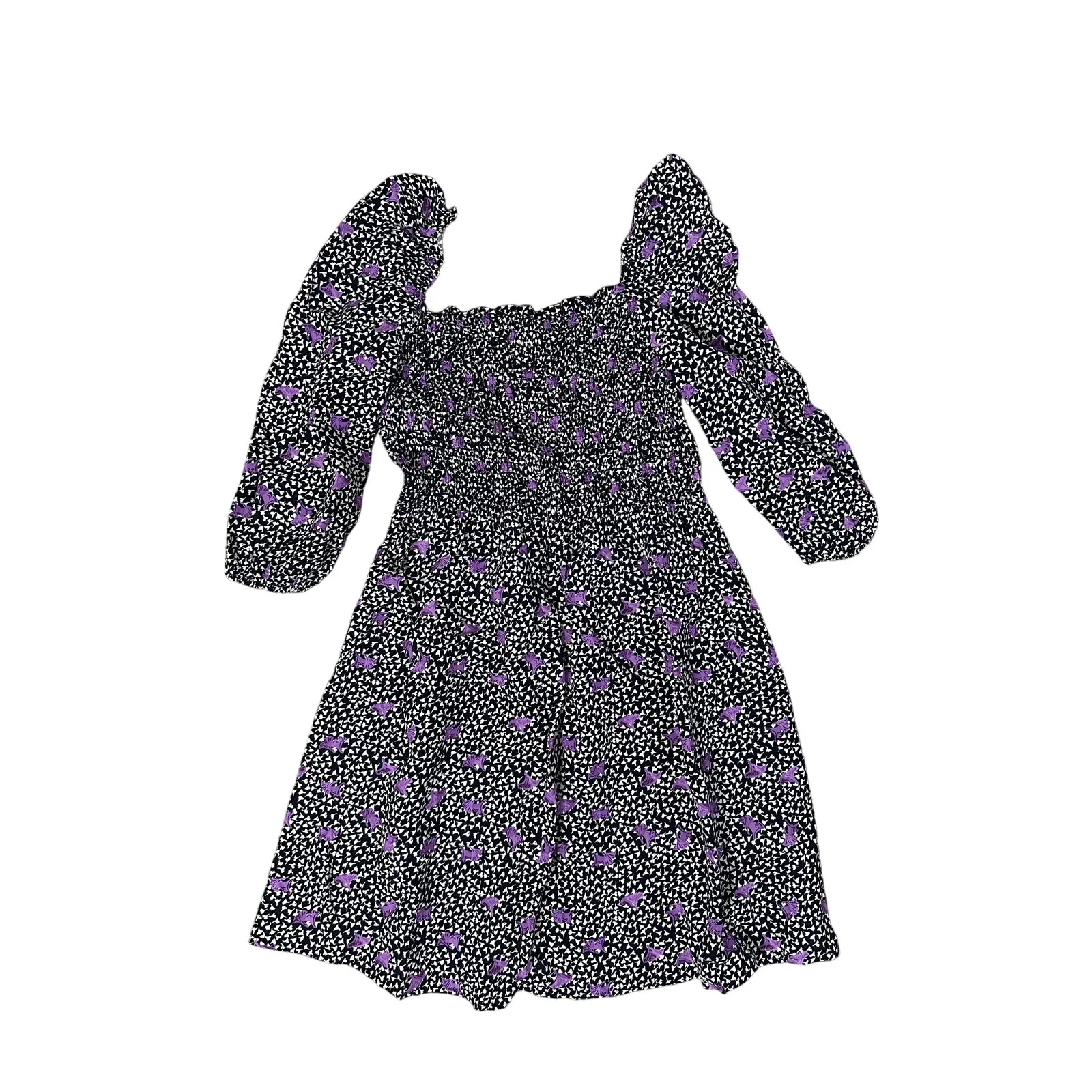 Maje Mini Dress Rappa Floral Smocked - Image 4