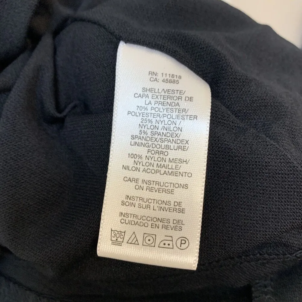 Michael Kors Black/Ivory Trim Sleeveless Colorblock Midi Shift Dress Sz XS/XP - Image 5