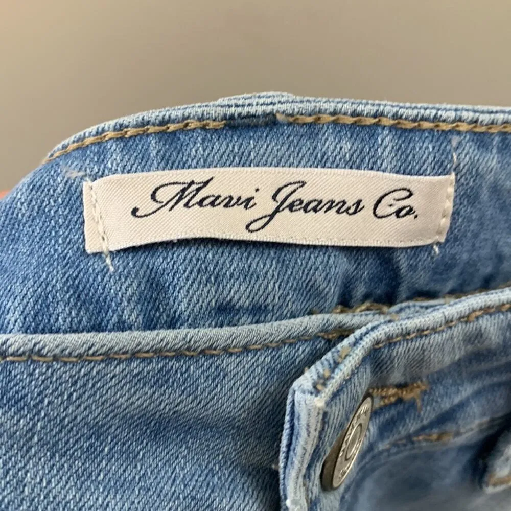 Mavi Jeans Co. Lea High Rise Distressed Boyfriend Light Waist Jeans Blue Size 25 - Image 2