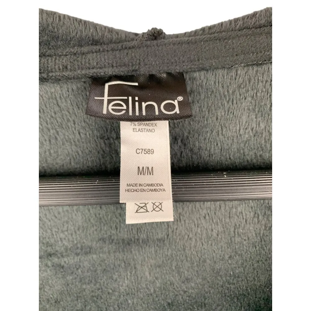 Felina M/M Fleece Zip-Up Hoodie Jacket Polyester & Spandex - Image 3