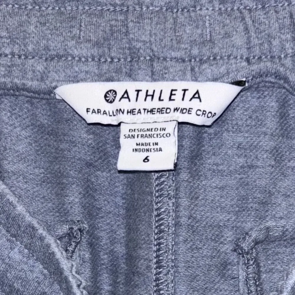 Farallon Heathered Wide Crop Pants Size 6 Womens Comfortable Casual Wear - Image 6