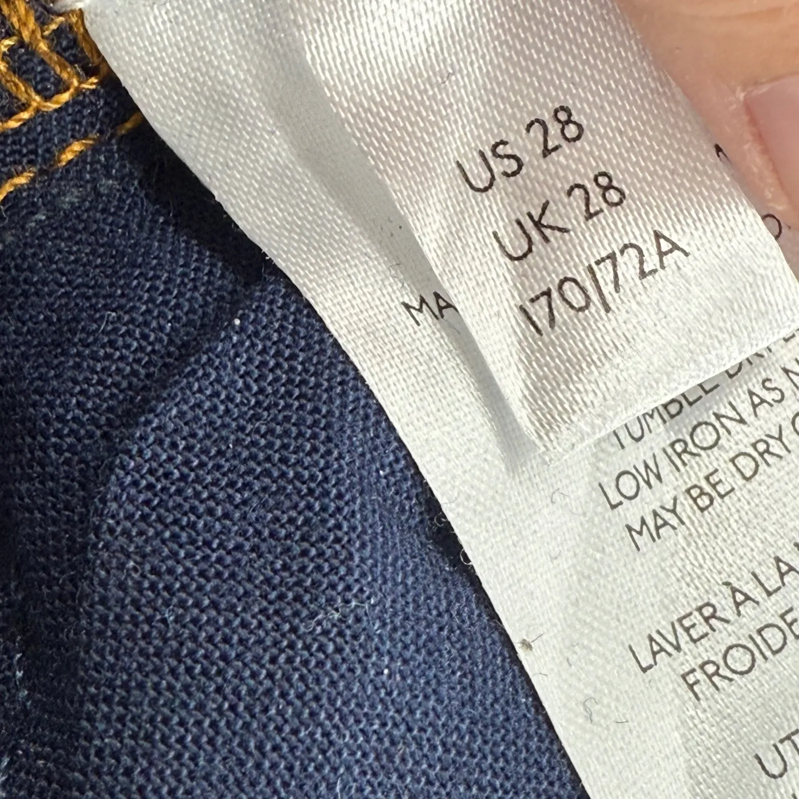 We The Free 28 High Rise Denim Skinny Jeans Dark‎ Wash Womens - Image 7