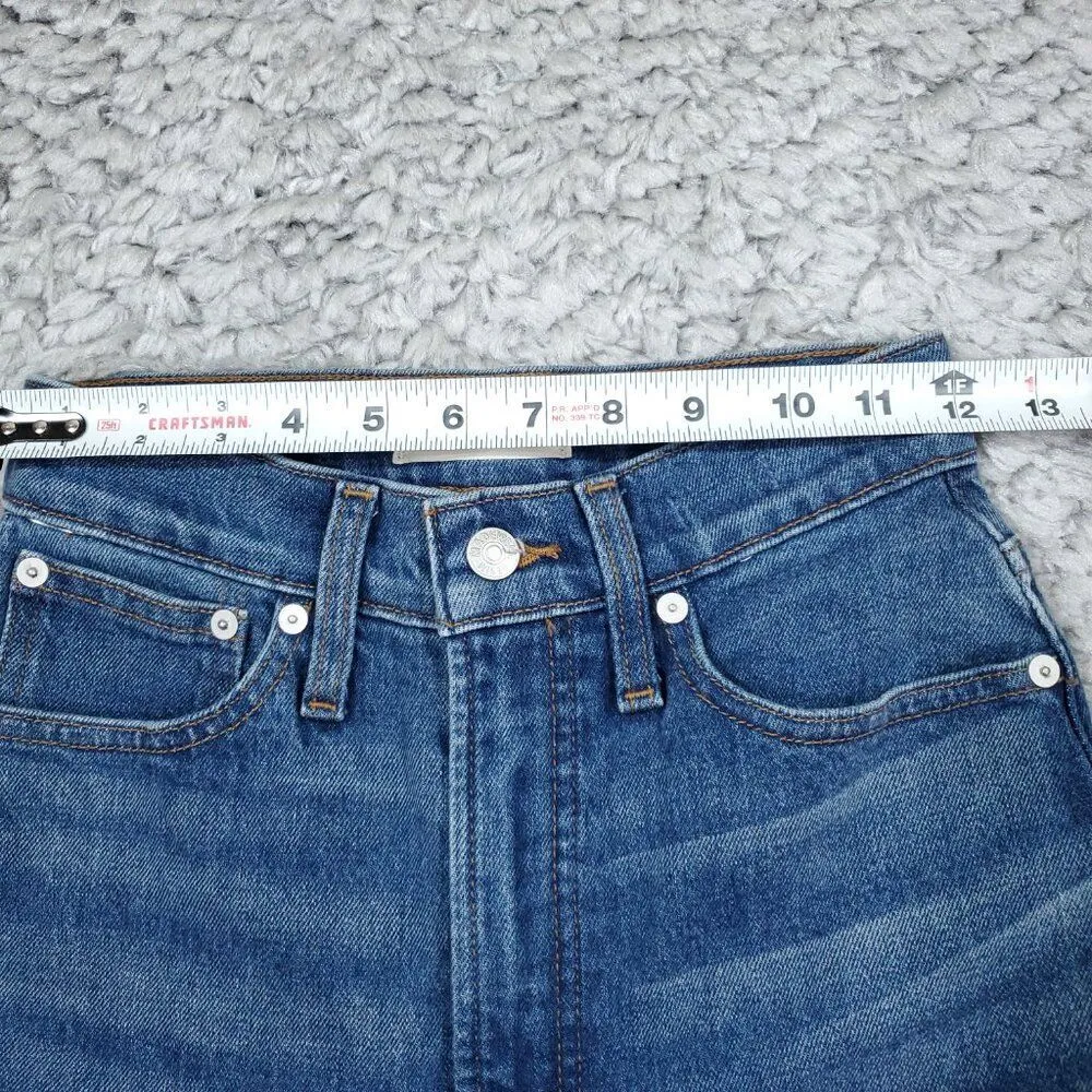 Madewell Tall Perfect Vintage Straight Jeans Blue Mayfield Wash Size 23T - Image 8