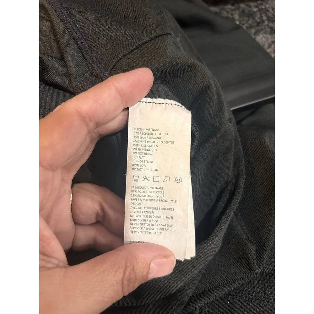 Prana Mid Rise Flare Cropped Black Yoga Workout Athletic Pants Women’s Medium - Image 4