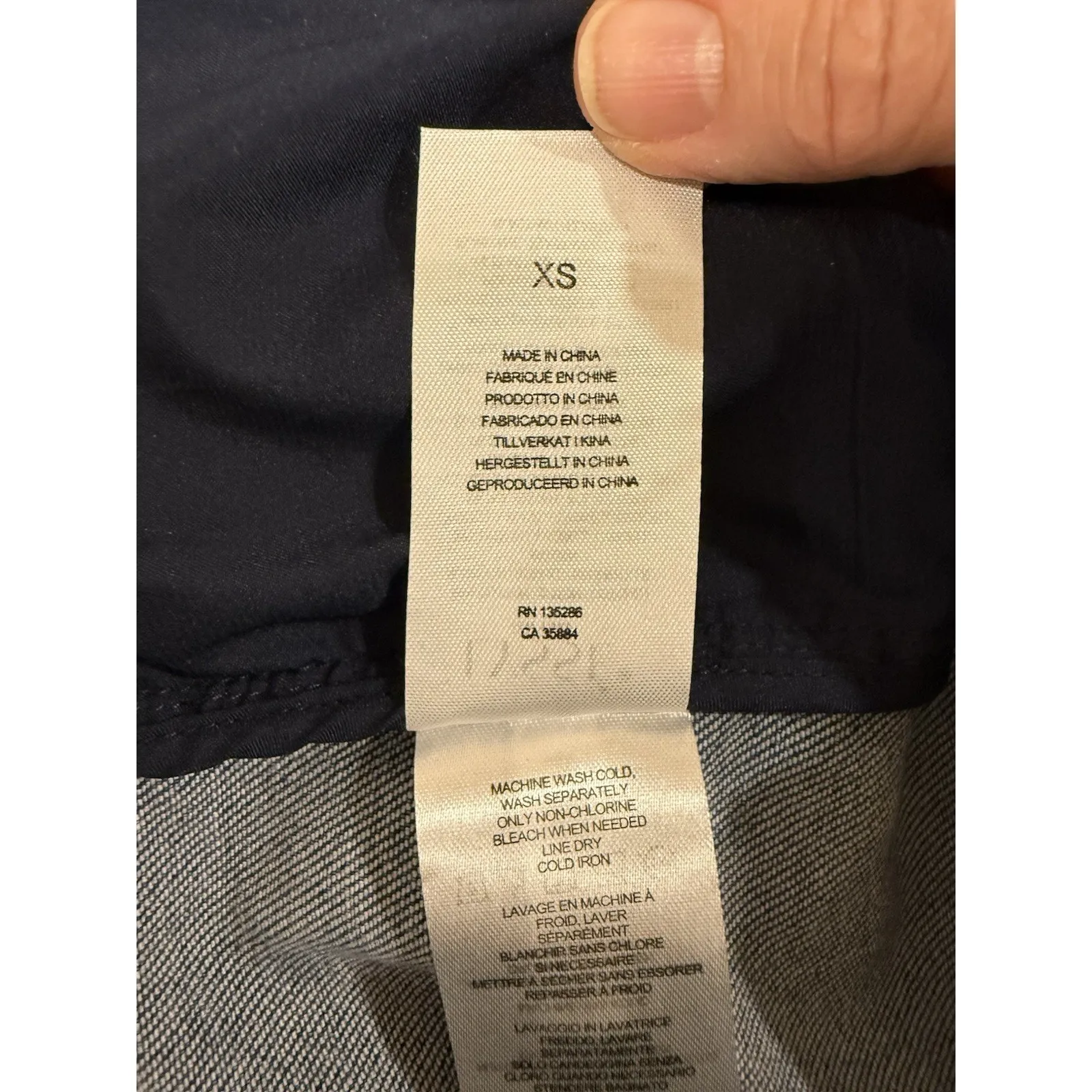 Lysse Jeanne Cropped Blue Denim Jacket Size XS Boho Classic Edgy Scandi Girl - Image 10