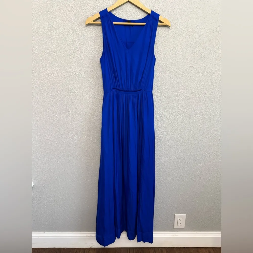 Banana Republic Cobalt Blue Sleeveless‎ Dress Size 0 Maxi - Image 2