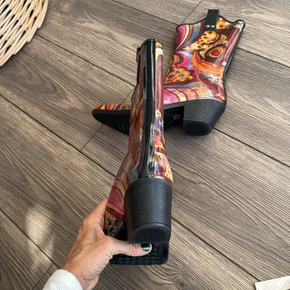 Nomad Yippy rain boots Turquoise Monet color - Image 5